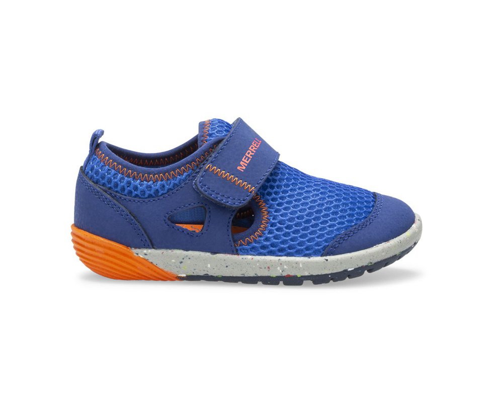 Merrell Sneakers Blue/Orange - Bare Access Steps® H2O - Kids 01GSQIHDT